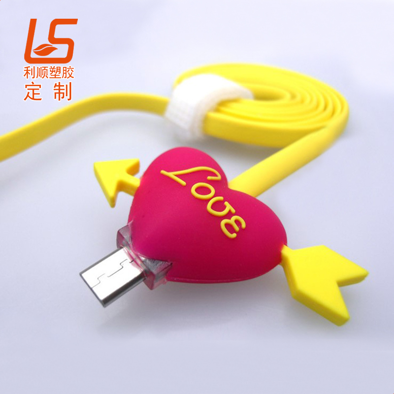 定制卡通公仔數據線接頭裝飾套